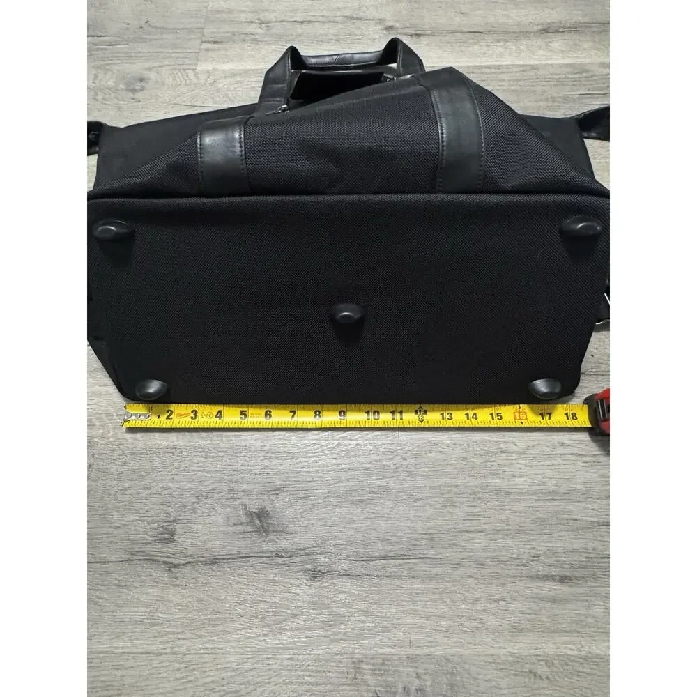 TUMI Used Once Alpha Ballistic Nylon Black Satchel Duffle Bag Travel
